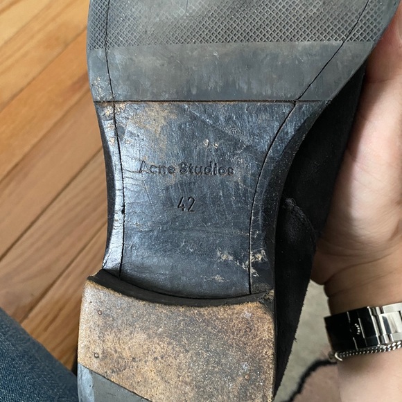 ACNE STUDIOS ZACK CHELSEA BOOT black suede - Picture 6 of 8